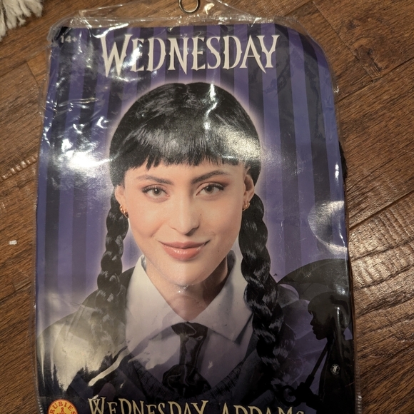 Wednesday Addams Costume Wig Adult Wig, Women, As Shown, One Size - Picture 4 of 10